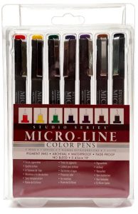 Studio Series Micro-Line Colored Pens 7 colors main