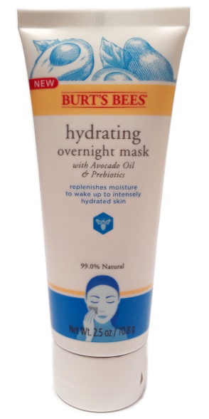 Burt's Bees Hydrating Overnight Mask 2.5oz with Avocado Oil and Prebiotics main