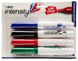 BIC Intensity Dry Erase Markers Chisel Tip 4 colors (1)