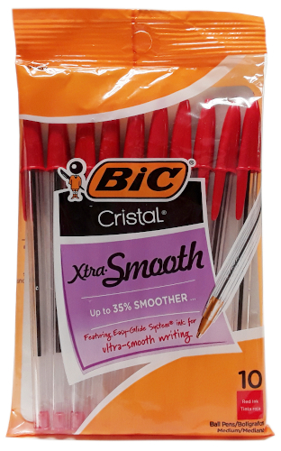 Bic Cristal Red Ballpoint Pens 10pk main