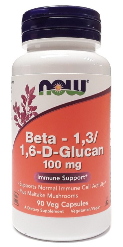 NOW Beta – 1,31,6-D-Glucan 100mg 90 Veg Capsules (1)