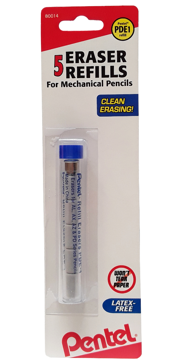 Pentel Mechanical Pencil Erasers Refill 4-pack