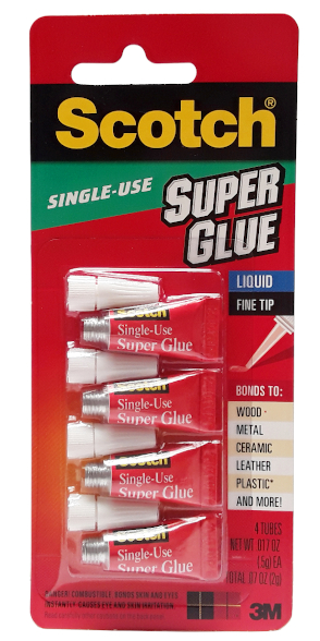 Scotch Single Use Super Glue 4 Tubes main
