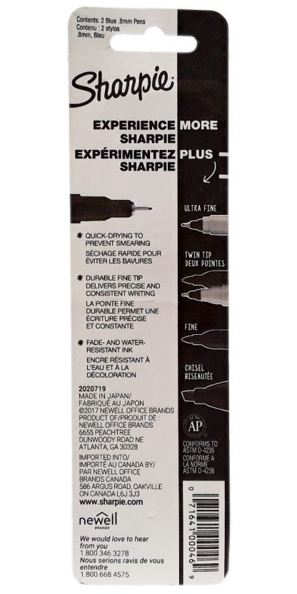 Sharpie Permanent Ink Pens 2 Pack 0 (2)
