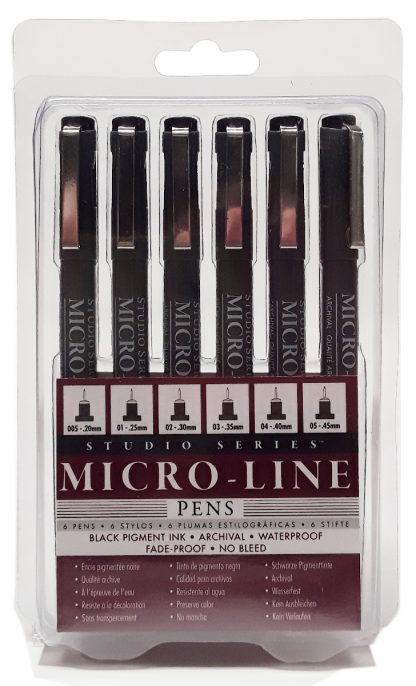 Studio Series Micro Line Pen Set 6 pack (1)