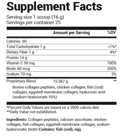 Dr. Berg's Multi Collagen Peptides 15.5 g of Collagen 25 servings - Image 2