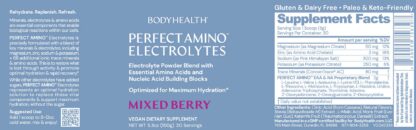 BodyHealth Perfect Amino Electrolytes Powder Mixed Berry Flavor 30 servings - Image 2