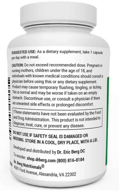 Dr. Berg Niacin 500 mg of Vitamin B3 - 100 Caps - Image 3