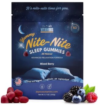 Dr. Price’s Yummy Nite-Nite Sleep Gummies Mixed Berry 5.7 oz
