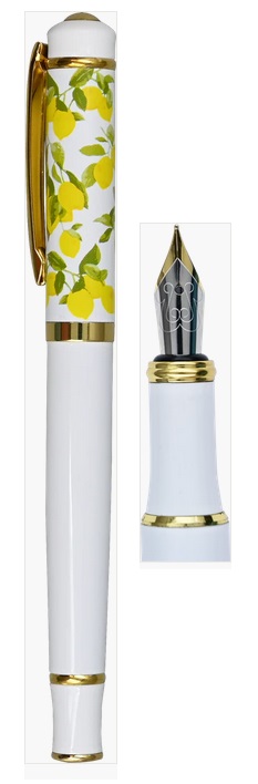 Amalfi Lemons Fountain Pen Black ink