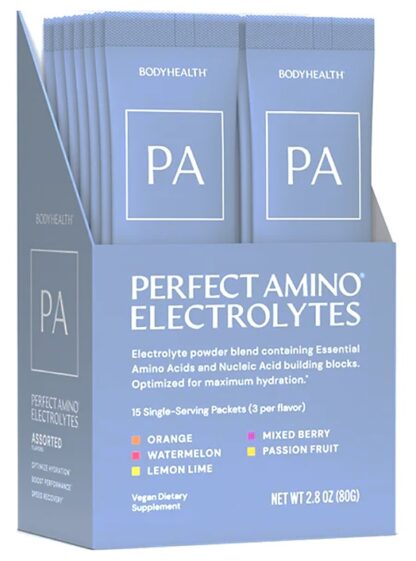 BodyHealth PerfectAmino™ Electrolyte Powder 15 Assorted Flavor Travel Packets