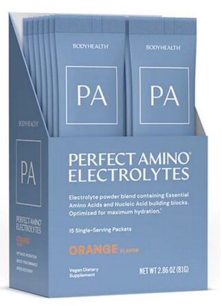 BodyHealth PerfectAmino™ Electrolyte Powder 15 Orange Flavor Travel Packets