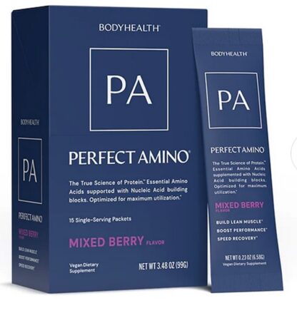 BodyHealth PerfectAmino™ Powder 15 Mixed Berry Flavor Travel Packets