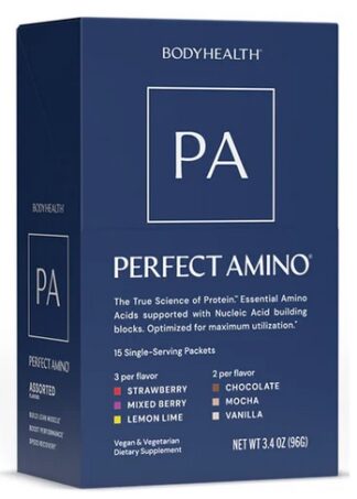 BodyHealth PerfectAmino™ Powder 15 Assorted Flavor Travel Packets