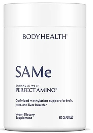 BodyHealth PerfectAmino™ SAMe: S-Adenosyl Methionine 400 mg, 60 Caps