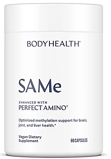 BodyHealth PerfectAmino™ SAMe: S-Adenosyl Methionine 400 mg, 60 Caps