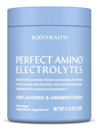 BodyHealth® Perfect Amino® Electrolytes Unsweetened & Unflavored 30 servings, 4.23 oz