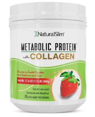 NaturalSlim®Metabolic Protein Powder with Collagen Strawberry17.6 oz