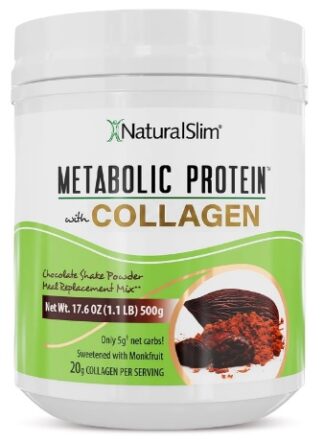 NaturalSlim®Metabolic Protein Powder with Collagen Chocolate 17.6 oz