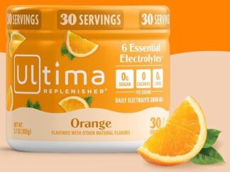 Ultima Replenisher Orange Electrolytes Powder, 30-Serving Canister