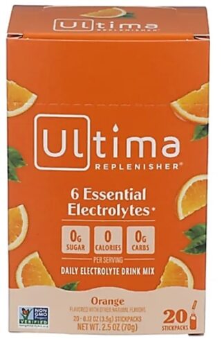 Ultima Replenisher 6 Essential Electrolytes Powder Orange 20 stickpacks