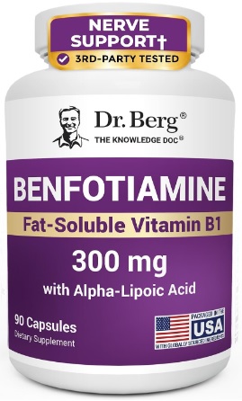 Dr. Berg's▪ Benfotiamine 300 mg, 90 caps